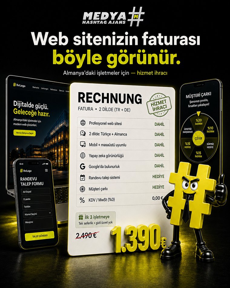 Almanya paketi kampanya görseli — 1.390 € lansman teklifi