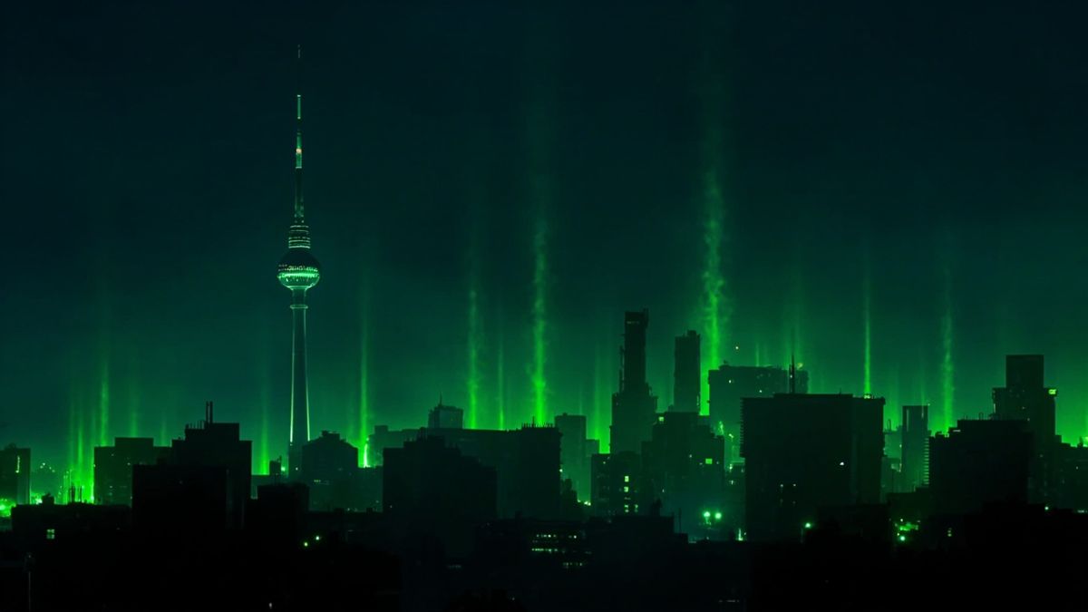 Berlin gece silüeti
