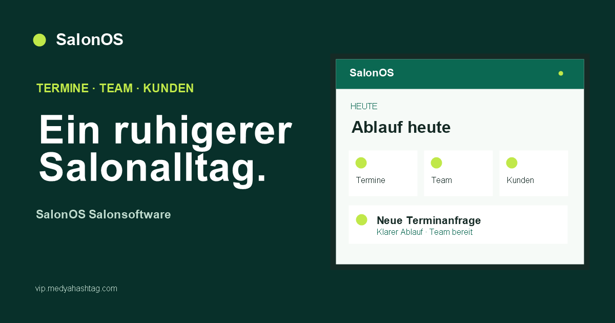 SalonOS appointment and team workflow overview